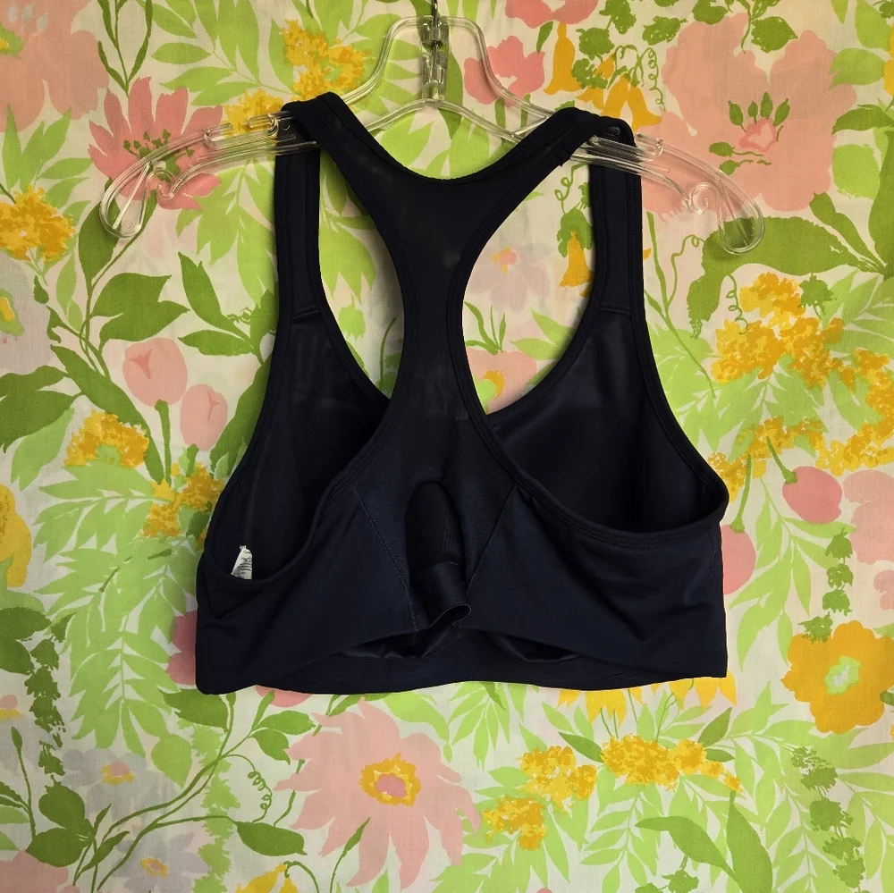 Avia Blue Sports Bra with Racerback Design and Medium Support